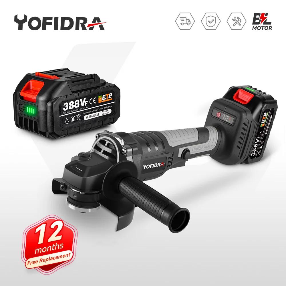 Yofidra 귯ø ޱ , 3     ,   , ŰŸ 18V ͸, 125mm